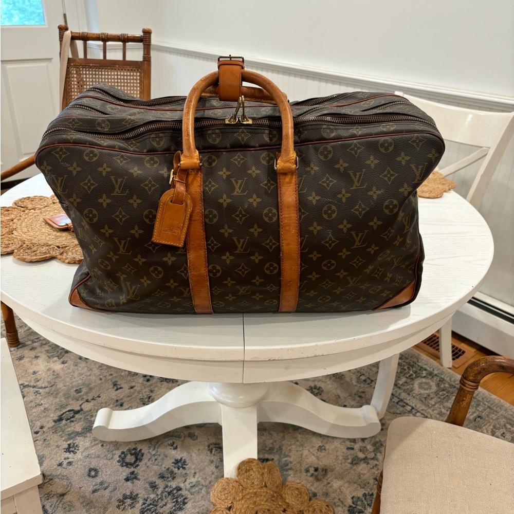 Vintage 1960's Louis Vuiton Mens Suit duffle bag